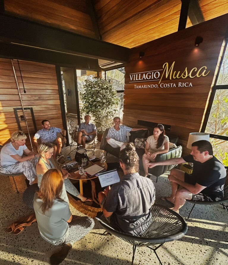 Team Villagio Holding a Strategy Session