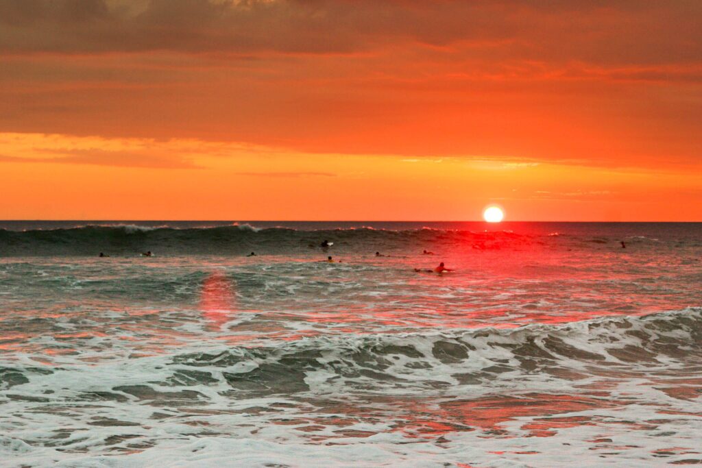 tamarindo beach sunset